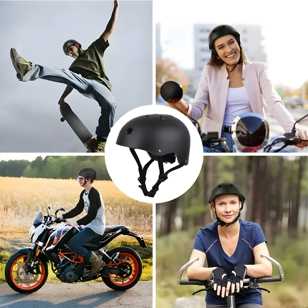 Comfortable Bicycle Helmet - SafeRide Bicycle Helmet-Black-S (20.1–21.7 inches)-Nora Luxe