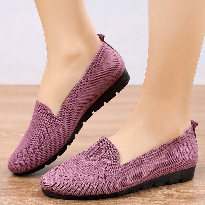 Comfortable & Breathable Women's Slip-On Everyday Shoes with Arch Support – Leona-Pink-3-Nora Luxe