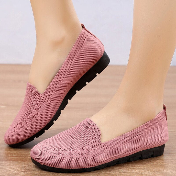 Comfortable & Breathable Women's Slip-On Everyday Shoes with Arch Support – Leona-Pink-3-Nora Luxe