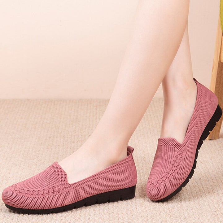 Comfortable & Breathable Women's Slip-On Everyday Shoes with Arch Support – Leona-Pink-3-Nora Luxe