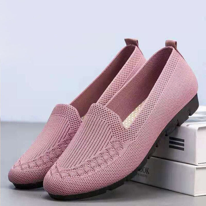 Comfortable & Breathable Women's Slip-On Everyday Shoes with Arch Support – Leona-Pink-3-Nora Luxe
