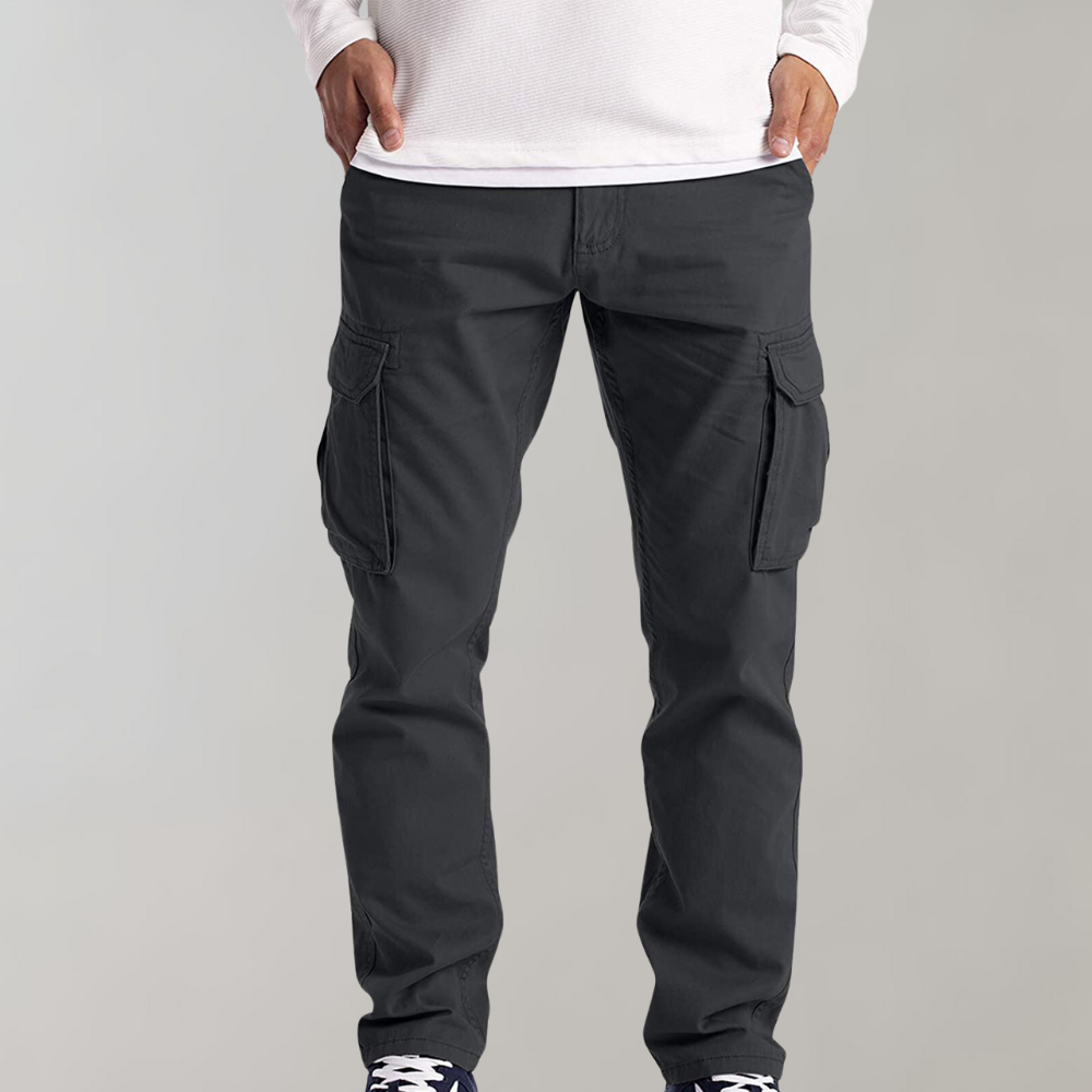 Comfortable Cargo Trousers for Men - Jasper-Dark gray-XS-Nora Luxe