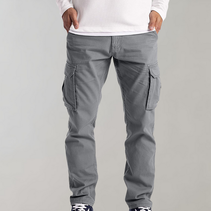Comfortable Cargo Trousers for Men - Jasper-Light gray-XS-Nora Luxe