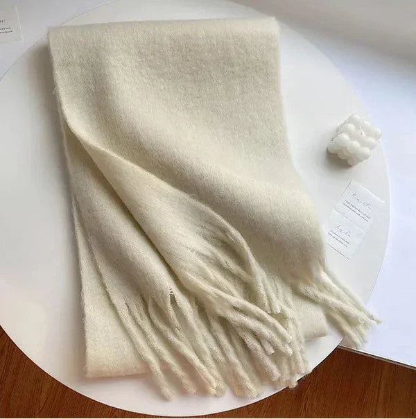 Comfortable Cashmere Scarf for Women - Eloise-Beige-Nora Luxe