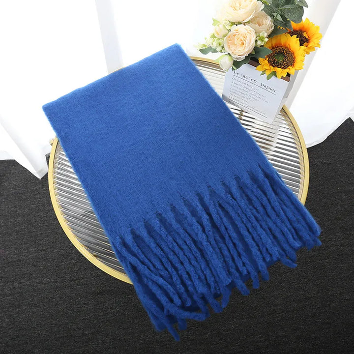 Comfortable Cashmere Scarf for Women - Eloise-Blue-Nora Luxe