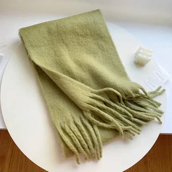 Comfortable Cashmere Scarf for Women - Eloise-Green-Nora Luxe