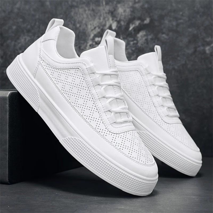 Comfortable Casual Men's Sneakers - UrbanEase-White-6.5-Nora Luxe