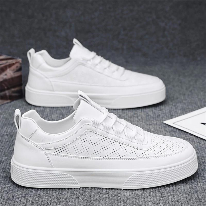 Comfortable Casual Men's Sneakers - UrbanEase-White-6.5-Nora Luxe