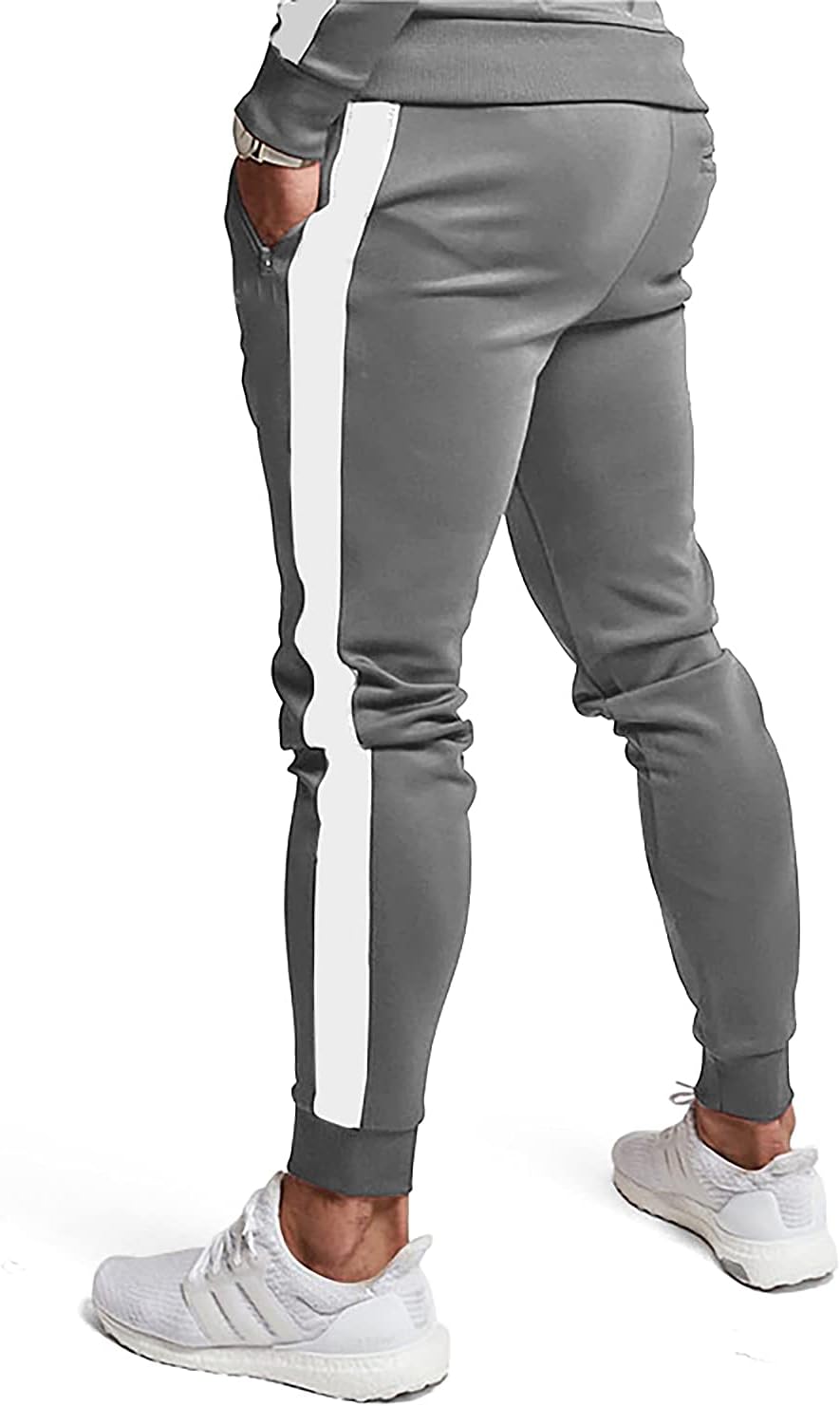 Comfortable Casual Men's Tracksuit - Logan-Green/White-S-Nora Luxe