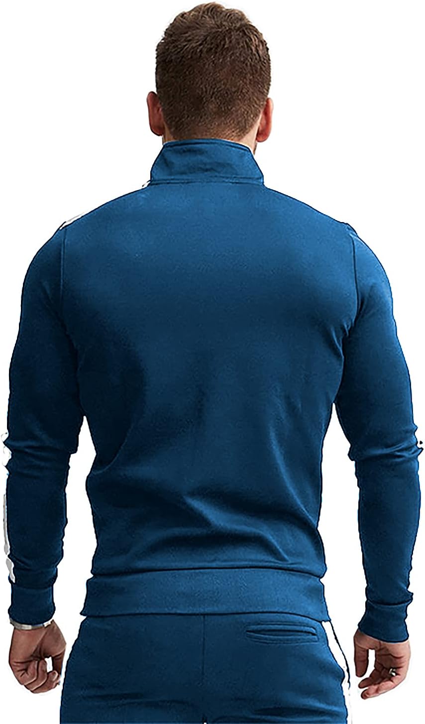 Comfortable Casual Men's Tracksuit - Logan-Green/White-S-Nora Luxe