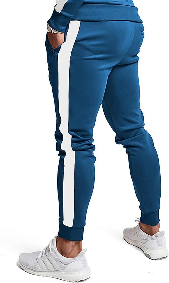 Comfortable Casual Men's Tracksuit - Logan-Green/White-S-Nora Luxe
