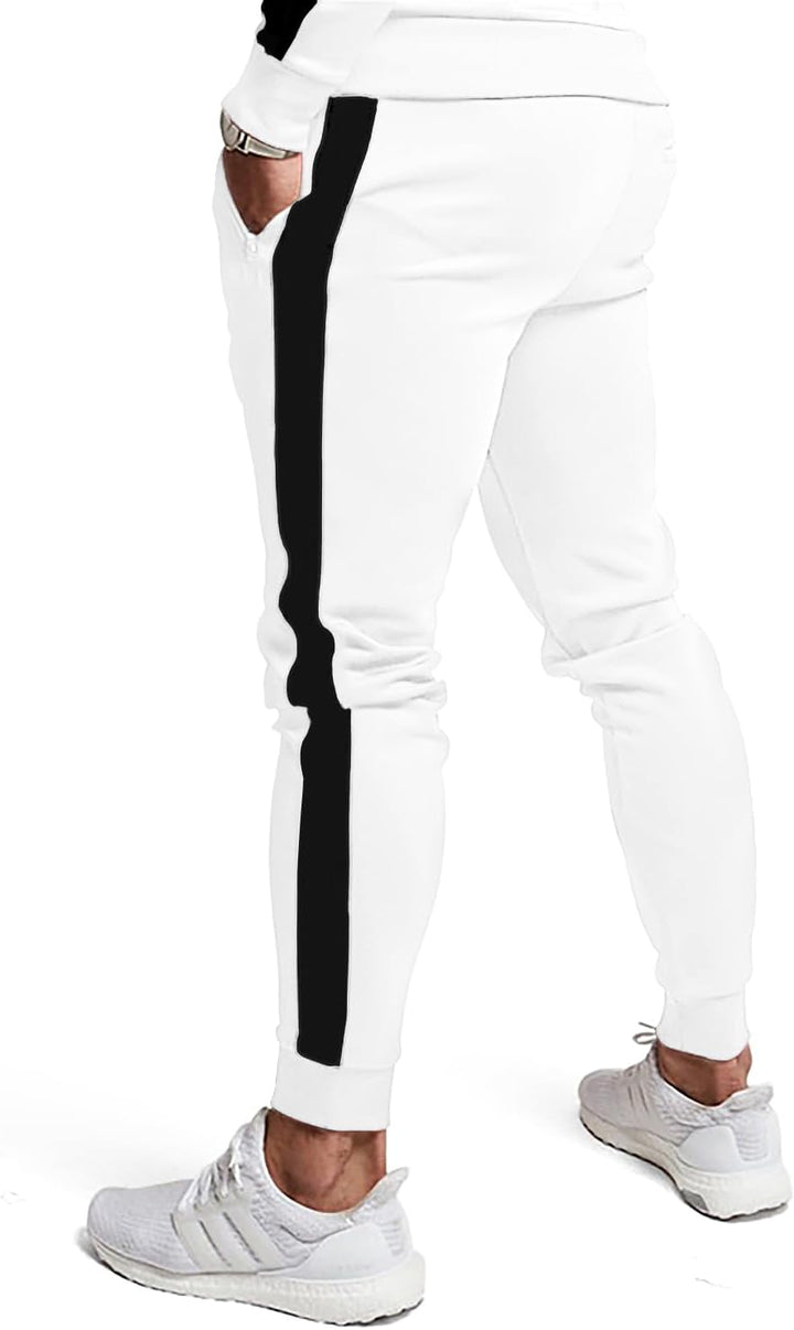 Comfortable Casual Men's Tracksuit - Logan-Green/White-S-Nora Luxe