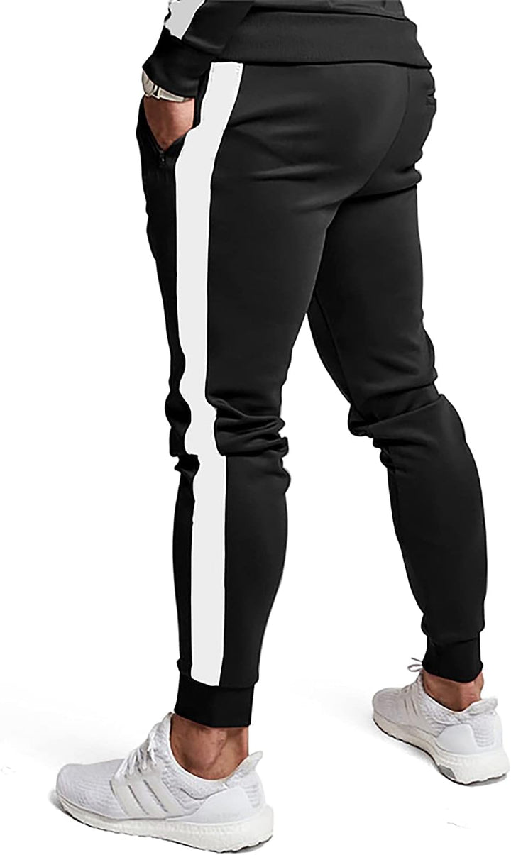 Comfortable Casual Men's Tracksuit - Logan-Green/White-S-Nora Luxe