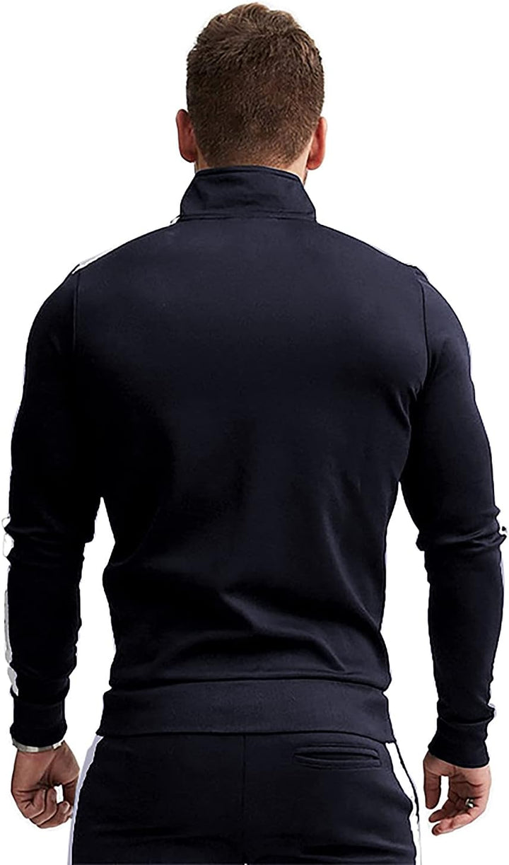 Comfortable Casual Men's Tracksuit - Logan-Green/White-S-Nora Luxe