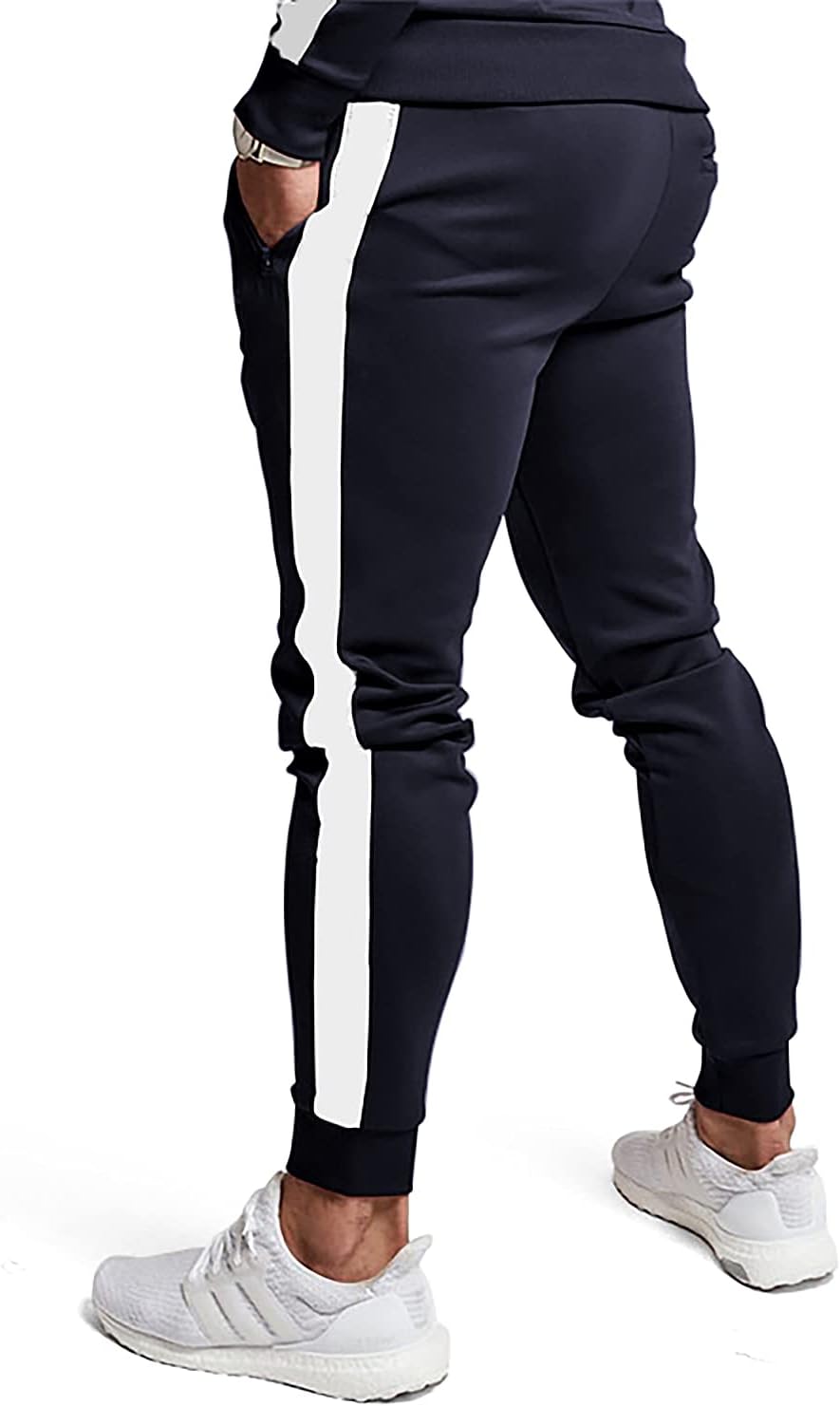 Comfortable Casual Men's Tracksuit - Logan-Green/White-S-Nora Luxe