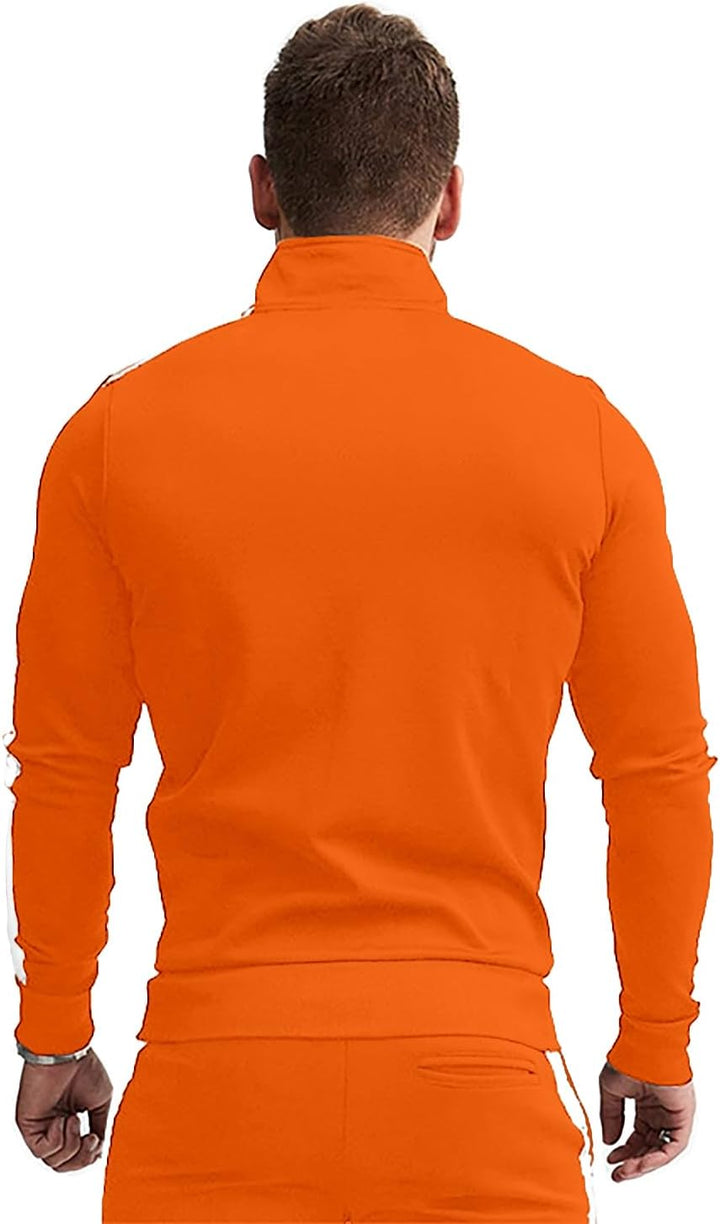Comfortable Casual Men's Tracksuit - Logan-Green/White-S-Nora Luxe