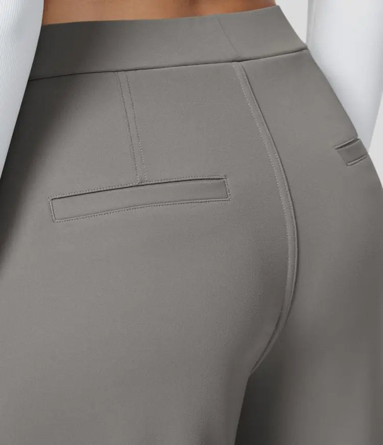 Comfortable Casual Trousers - Ace-Gray-S-36-Nora Luxe