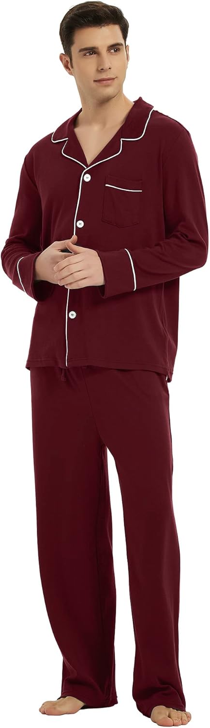 Comfortable Cotton Men's Pajama - Leo-Black-S-Nora Luxe
