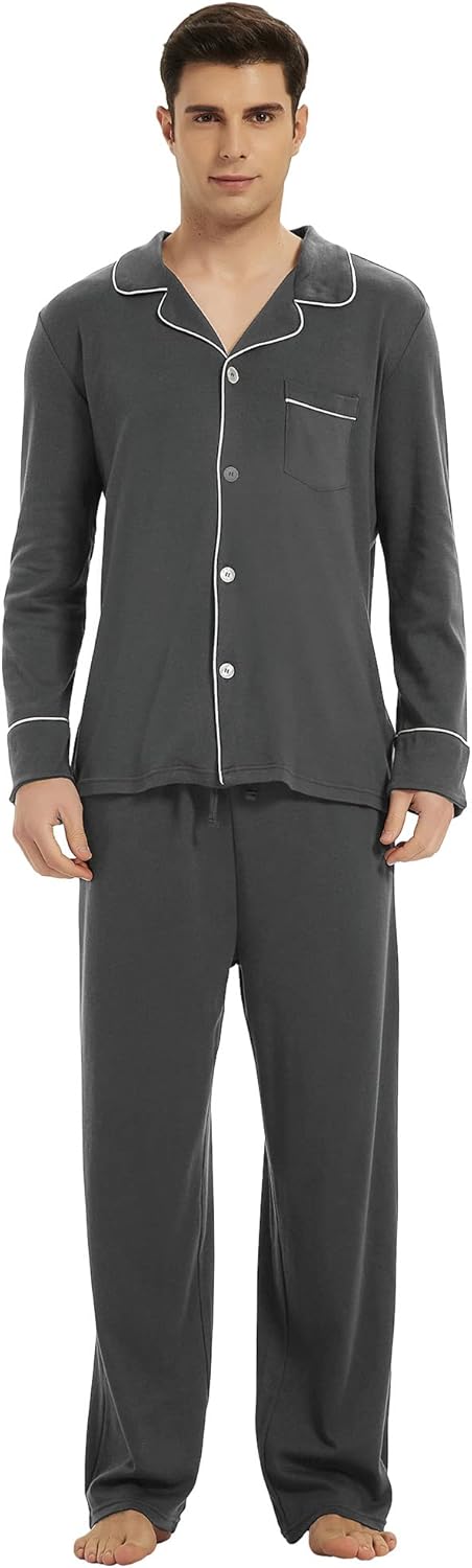 Comfortable Cotton Men's Pajama - Leo-Black-S-Nora Luxe