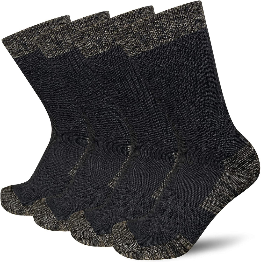 Comfortable Cotton Sports Socks (4 or 6 Pairs) - Lucas-Black (4 Pair)-Nora Luxe