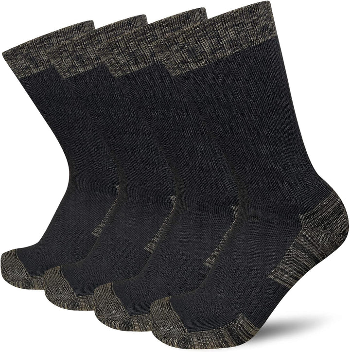 Comfortable Cotton Sports Socks (4 or 6 Pairs) - Lucas-Black (4 Pair)-Nora Luxe