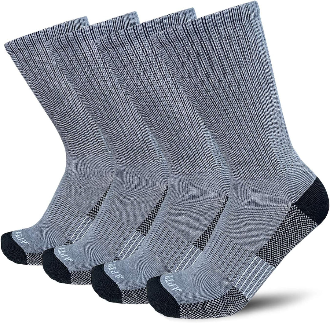 Comfortable Cotton Sports Socks (4 or 6 Pairs) - Lucas-Dark gray (4 pairs)-Nora Luxe