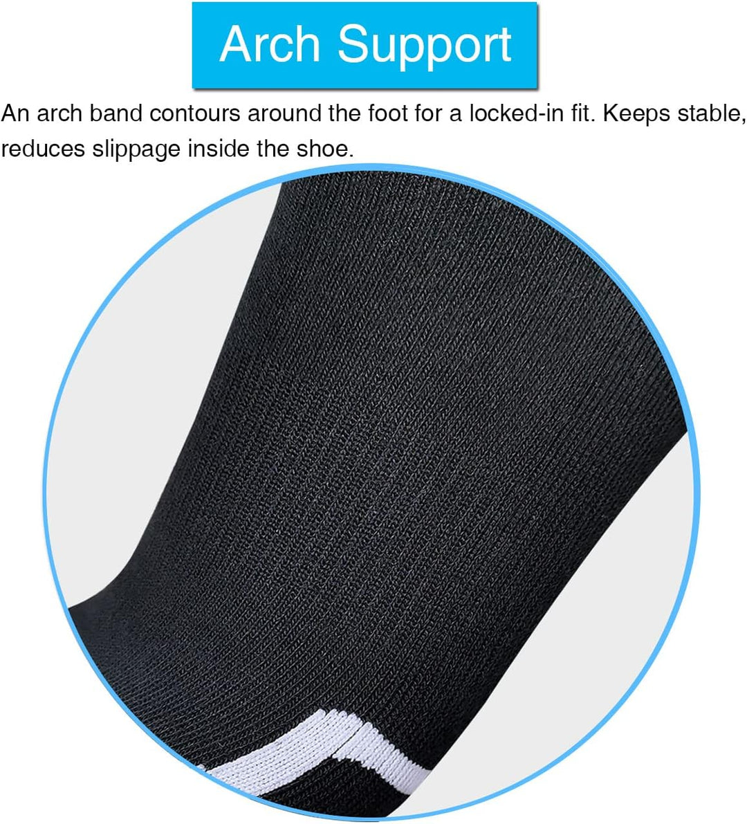 Comfortable Cotton Sports Socks (4 or 6 Pairs) - Lucas-Green (4 pairs)-Nora Luxe