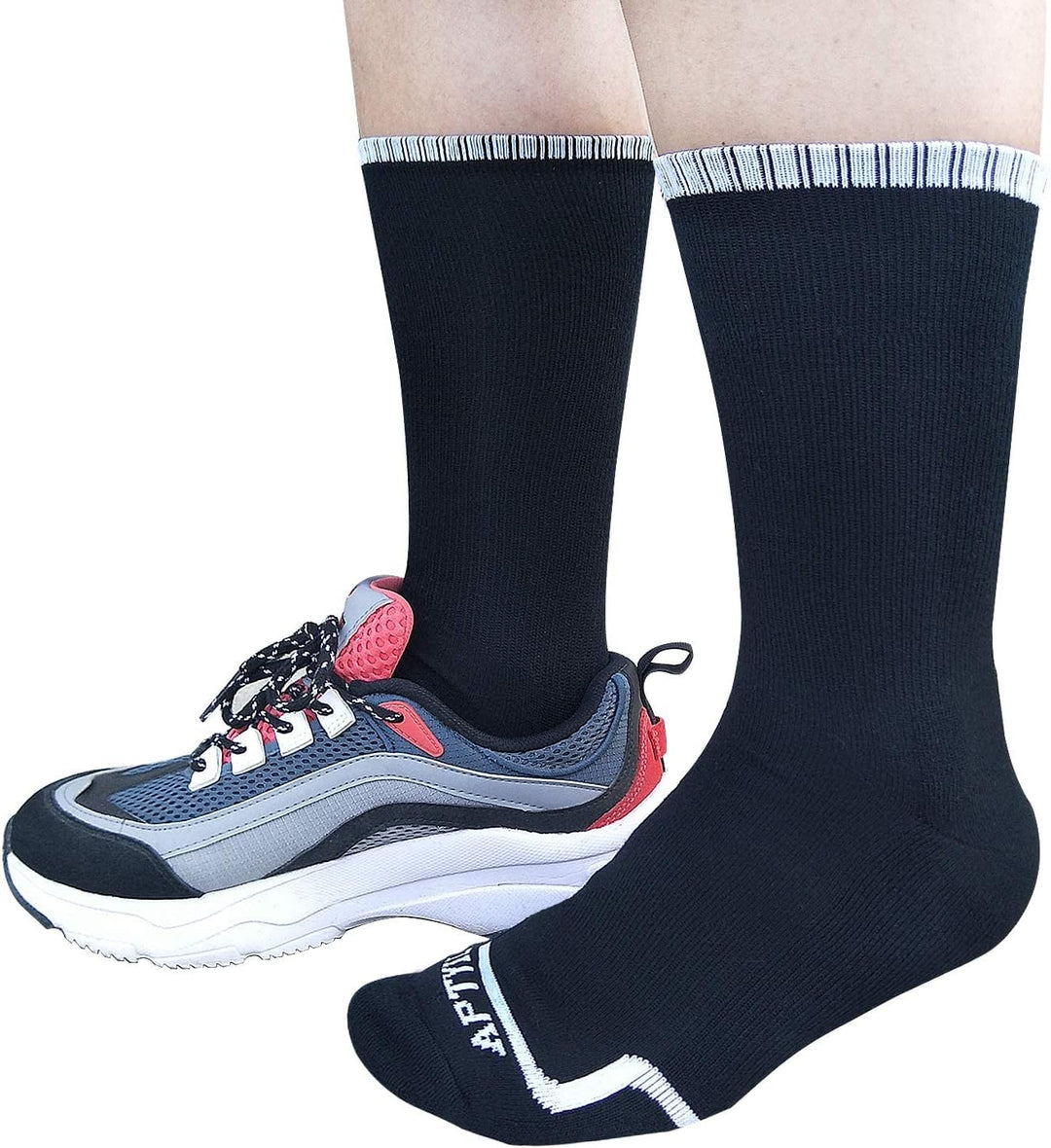 Comfortable Cotton Sports Socks (4 or 6 Pairs) - Lucas-Green (4 pairs)-Nora Luxe