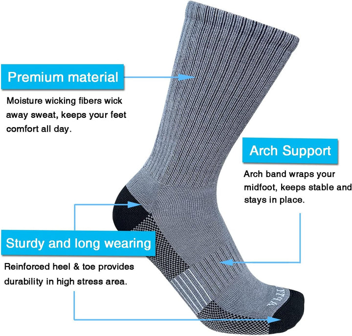 Comfortable Cotton Sports Socks (4 or 6 Pairs) - Lucas-Green (4 pairs)-Nora Luxe