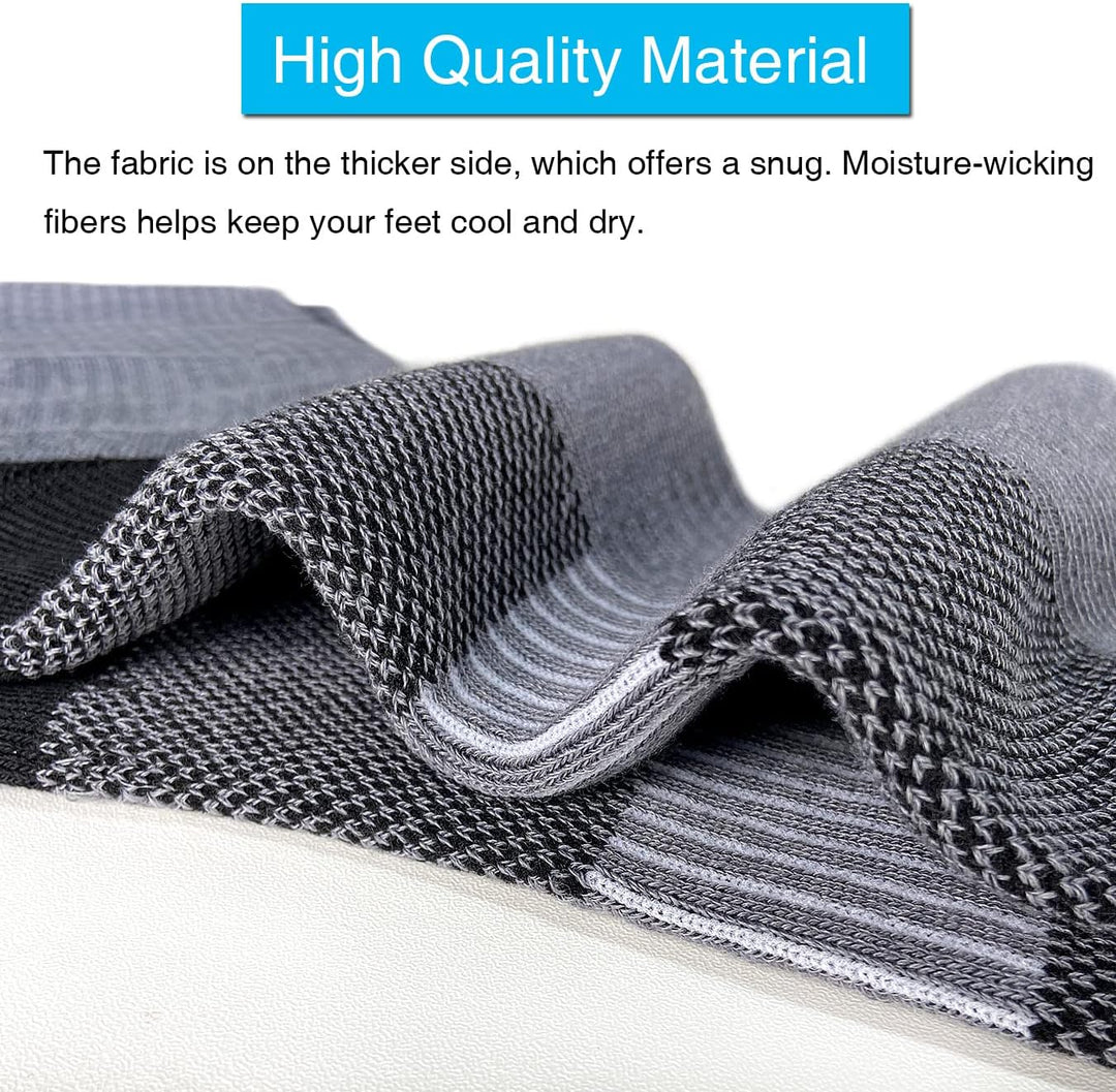 Comfortable Cotton Sports Socks (4 or 6 Pairs) - Lucas-Green (4 pairs)-Nora Luxe