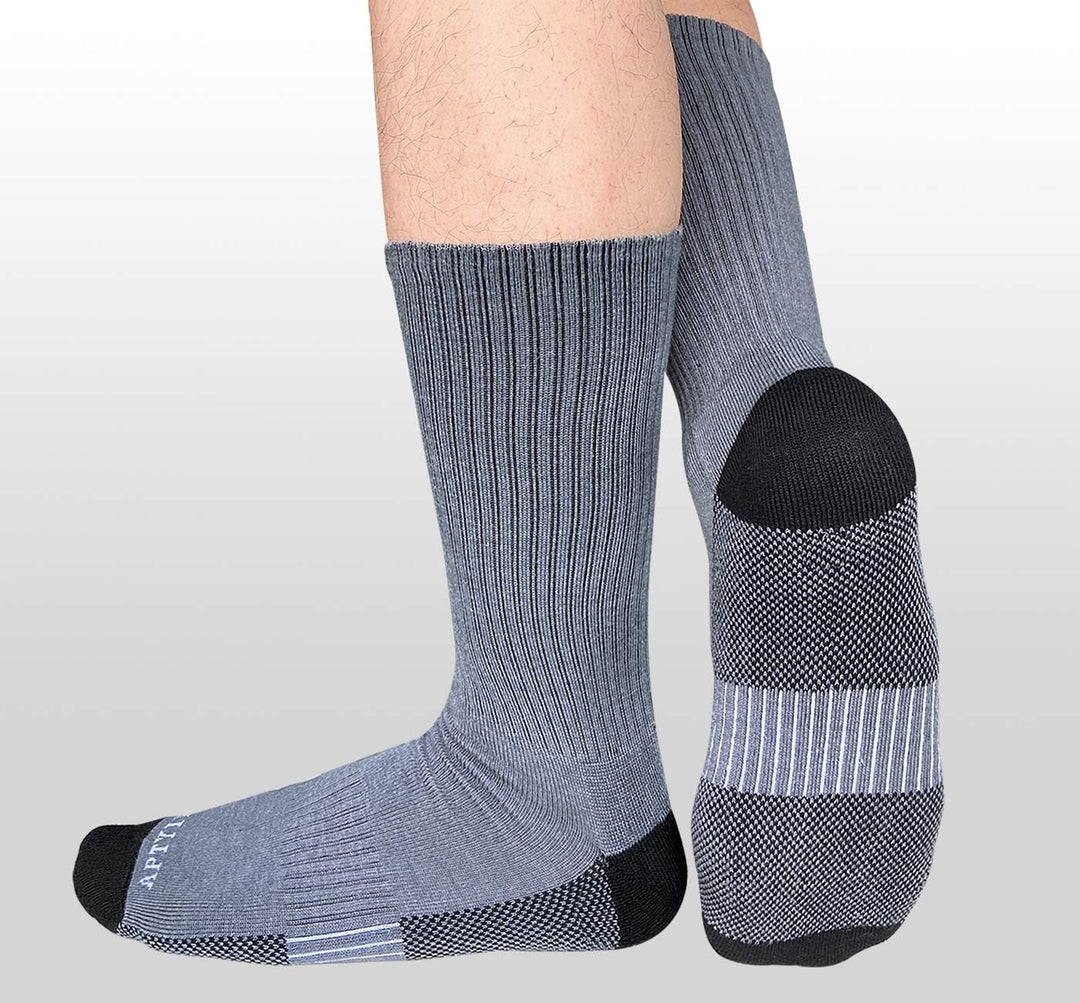 Comfortable Cotton Sports Socks (4 or 6 Pairs) - Lucas-Green (4 pairs)-Nora Luxe