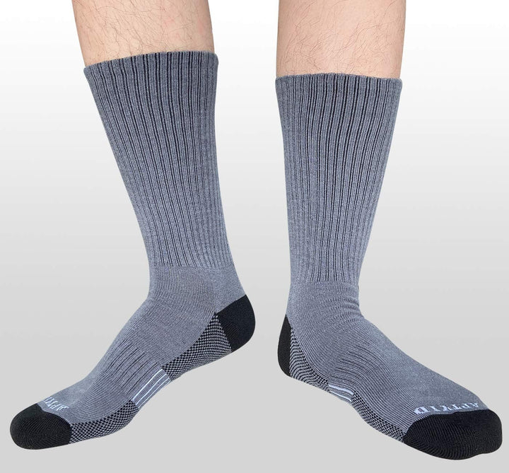 Comfortable Cotton Sports Socks (4 or 6 Pairs) - Lucas-Green (4 pairs)-Nora Luxe