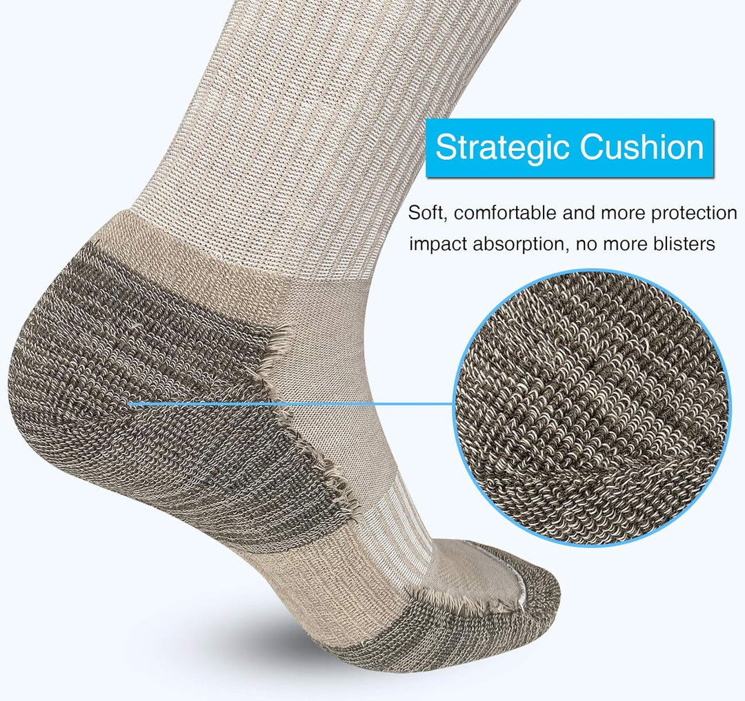 Comfortable Cotton Sports Socks (4 or 6 Pairs) - Lucas-Green (4 pairs)-Nora Luxe