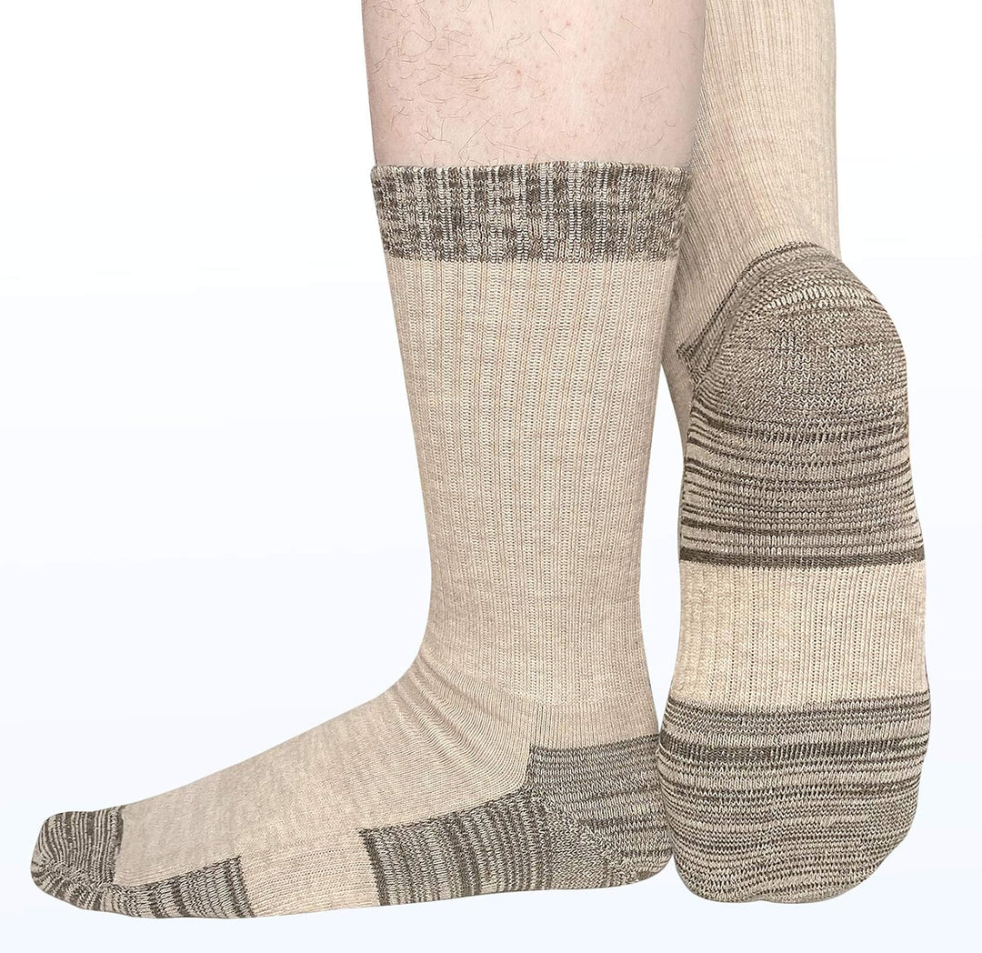 Comfortable Cotton Sports Socks (4 or 6 Pairs) - Lucas-Green (4 pairs)-Nora Luxe