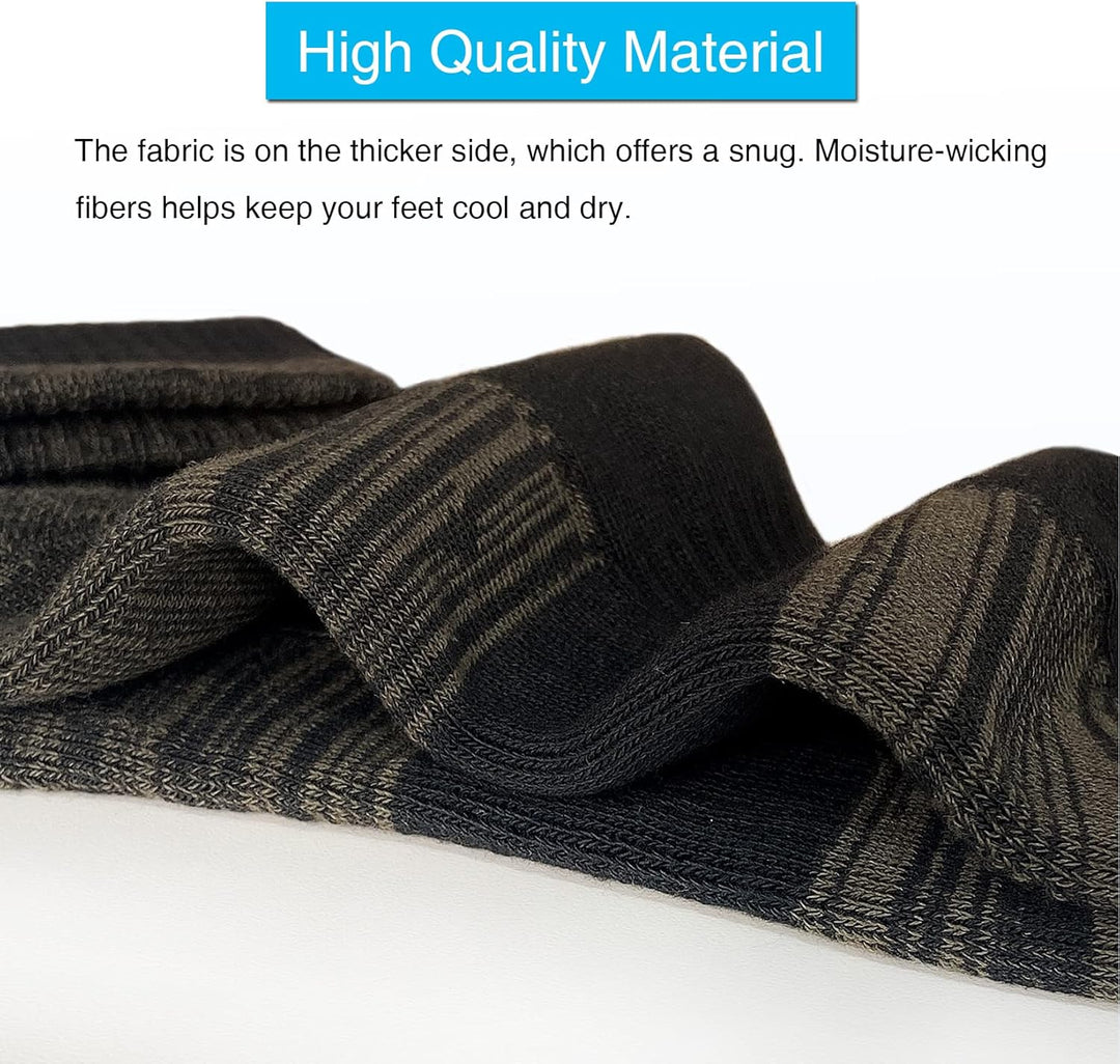 Comfortable Cotton Sports Socks (4 or 6 Pairs) - Lucas-Green (4 pairs)-Nora Luxe