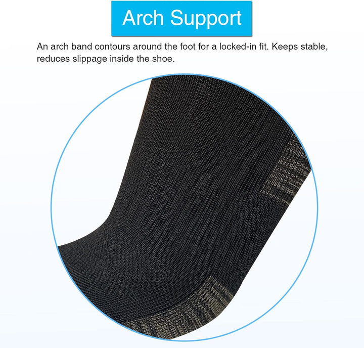 Comfortable Cotton Sports Socks (4 or 6 Pairs) - Lucas-Green (4 pairs)-Nora Luxe