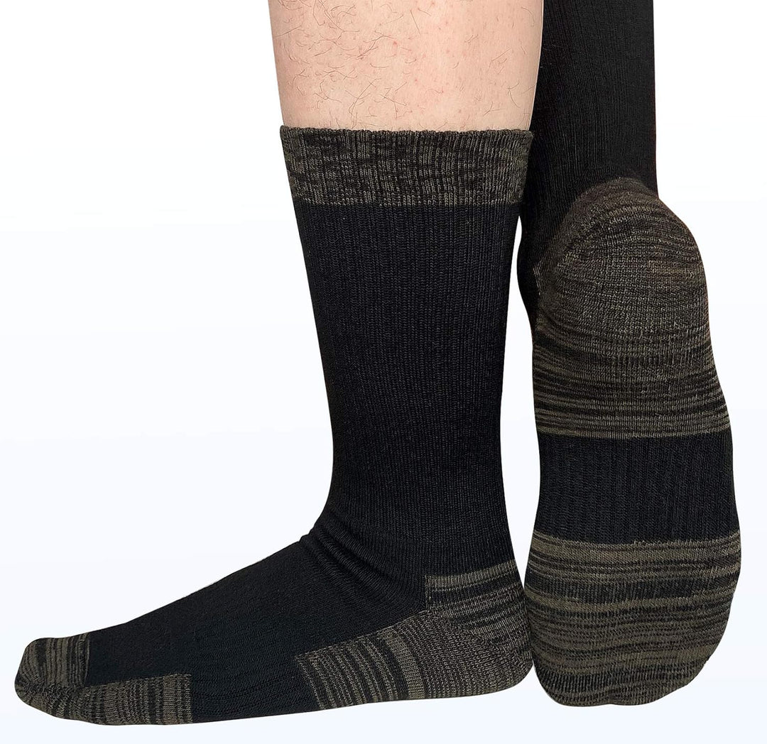 Comfortable Cotton Sports Socks (4 or 6 Pairs) - Lucas-Green (4 pairs)-Nora Luxe