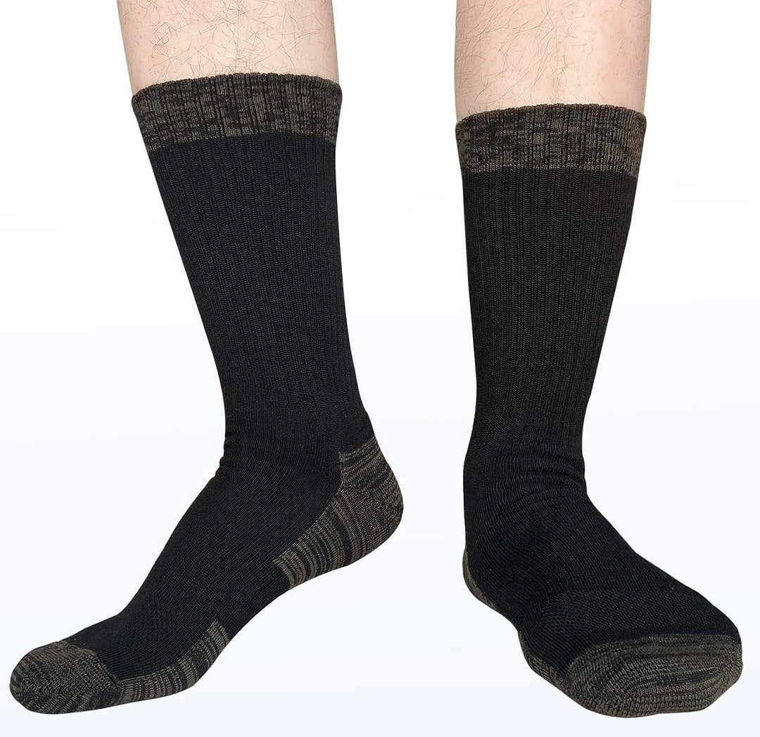Comfortable Cotton Sports Socks (4 or 6 Pairs) - Lucas-Green (4 pairs)-Nora Luxe