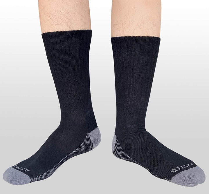 Comfortable Cotton Sports Socks (4 or 6 Pairs) - Lucas-Green (4 pairs)-Nora Luxe