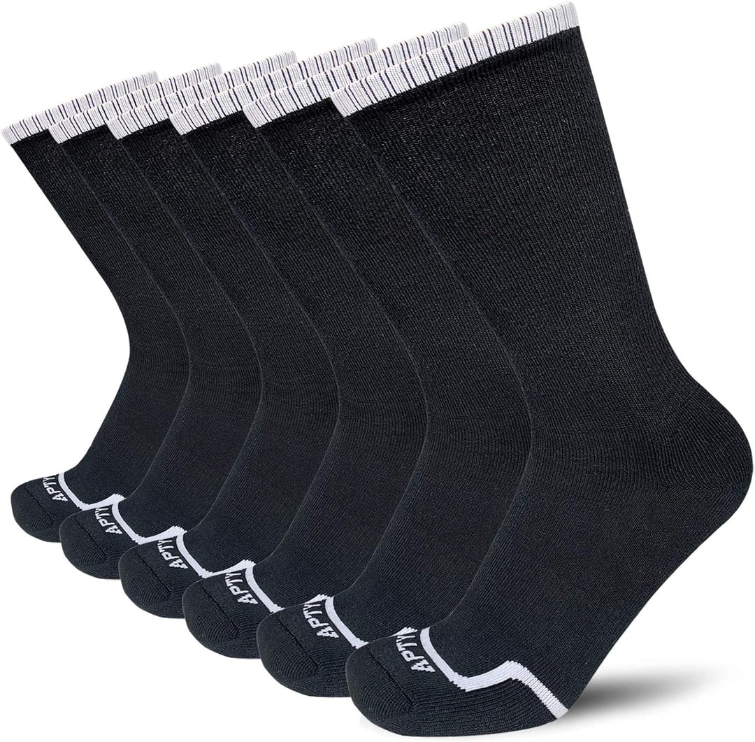 Comfortable Cotton Sports Socks (4 or 6 Pairs) - Lucas-Green (4 pairs)-Nora Luxe