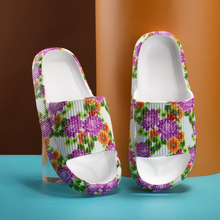 Comfortable Cushioned Slippers - Nora-Black-4/4.5-The Livary