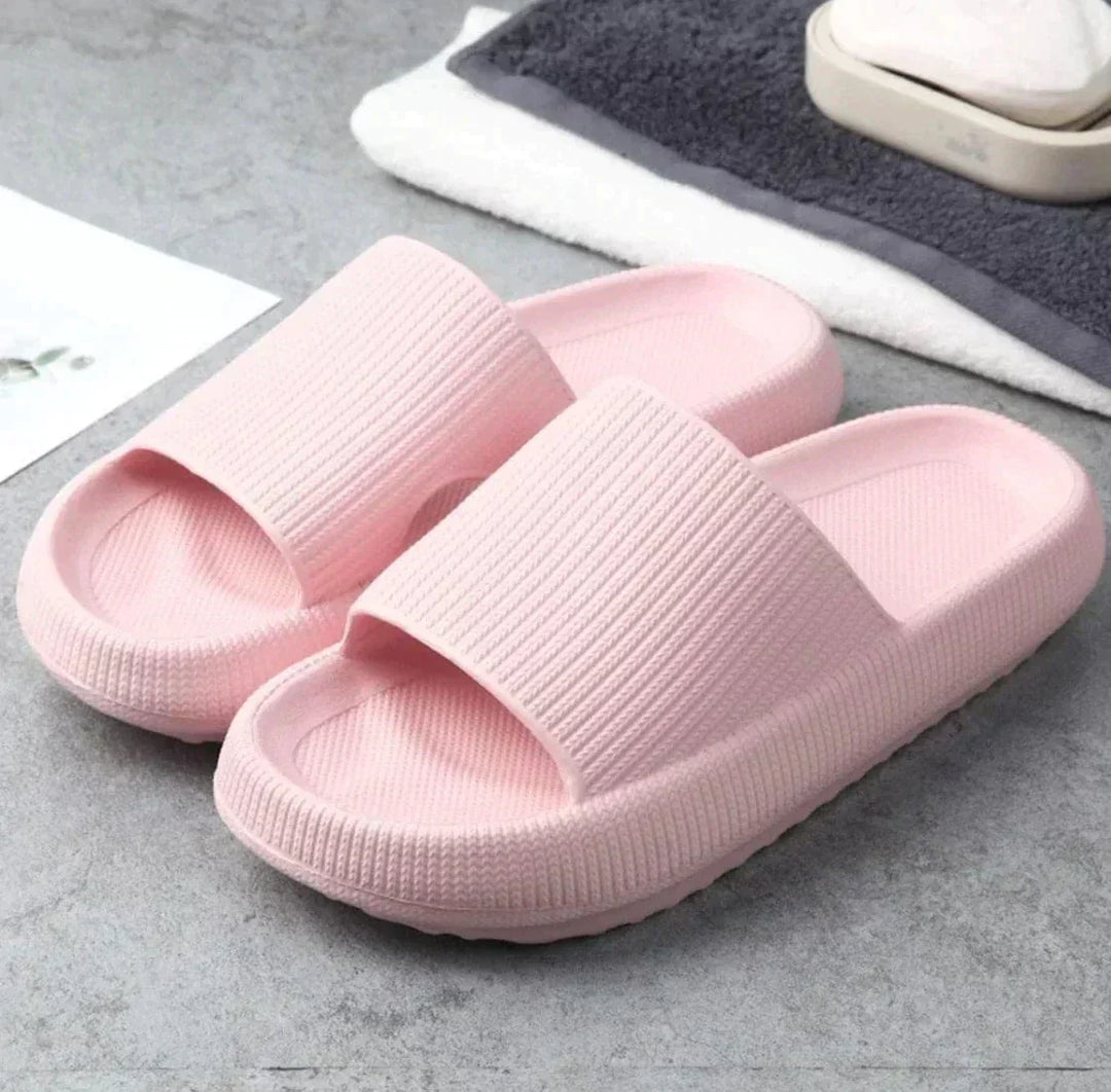 Comfortable Cushioned Slippers - Nora-Pink-4/4.5-The Livary
