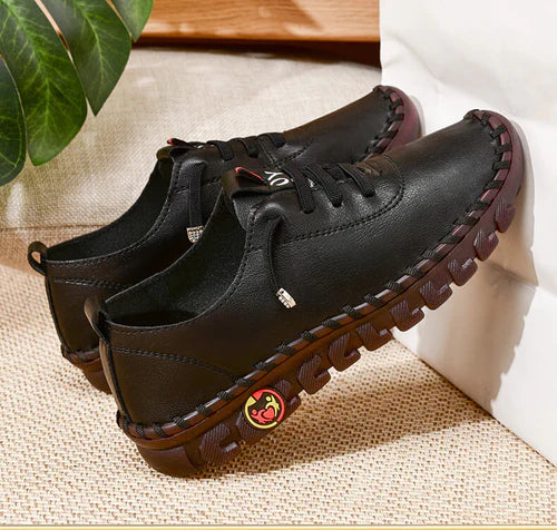 Comfortable Flat Women's Loafer – Ella-Black-4.5-The Livary