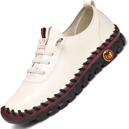 Comfortable Flat Women's Loafer – Ella-White-4.5-The Livary