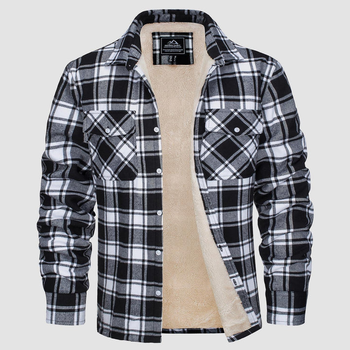 Comfortable Fleece Shirt - Ruben-Black-S-Nora Luxe