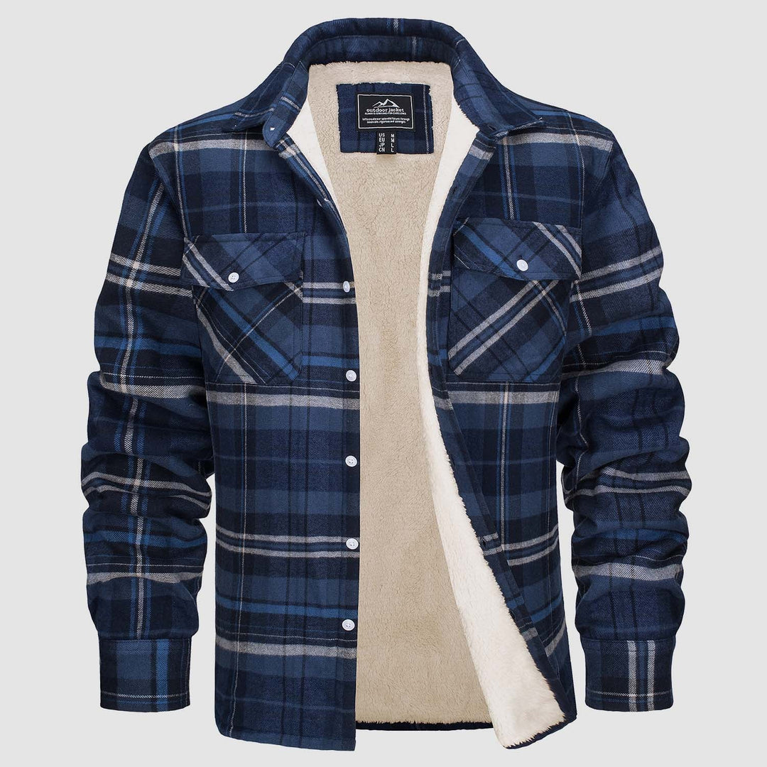 Comfortable Fleece Shirt - Ruben-Blue Gray-S-Nora Luxe