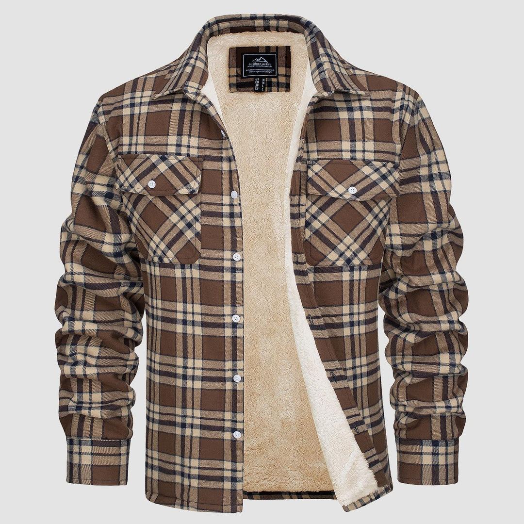 Comfortable Fleece Shirt - Ruben-Brown-S-Nora Luxe