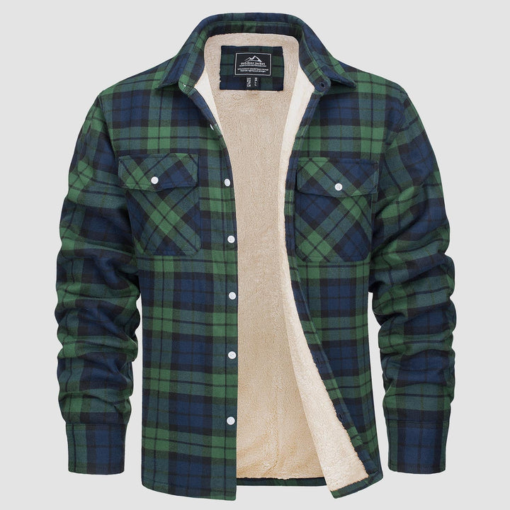 Comfortable Fleece Shirt - Ruben-Green-S-Nora Luxe
