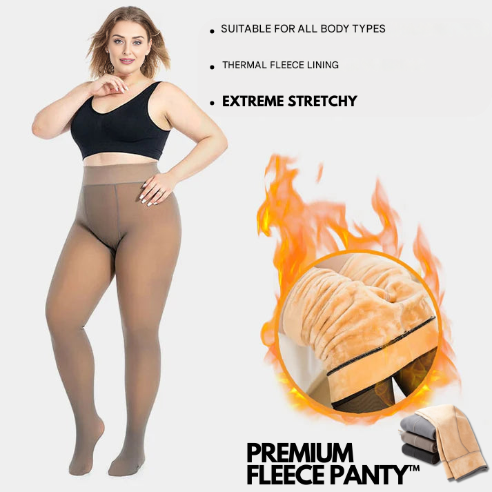 Comfortable Fleece Tights - Bella-Black-50~70 KG ≈ 110~154 lbs-Nora Luxe