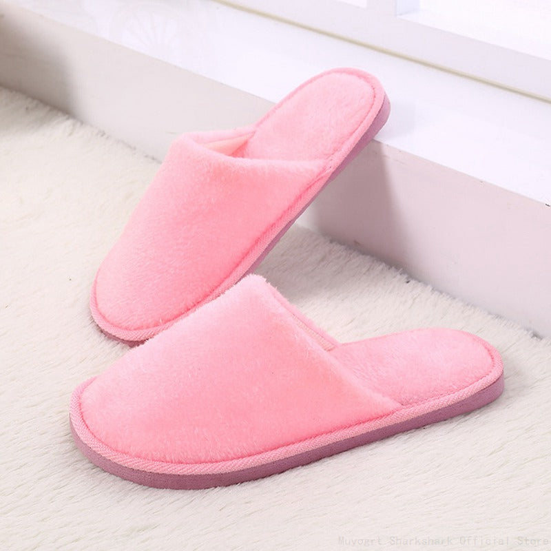 Comfortable Fur Slippers - Sofie-Pink-4.5-Nora Luxe